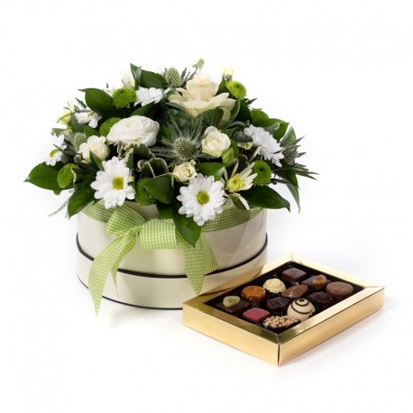 Hat box with chocs