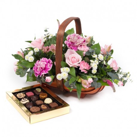 Alicia with chocolates