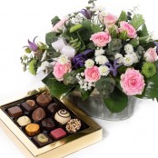 Florence with chocolates