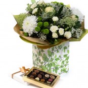 Jasmine with chocolates