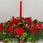 Red and Green Candle spray